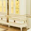 China Cabinet in Classic White and Gold Finish by Homey Design - HD-1882-CB - Image 2 of 0
