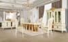 7 Piece Dining Room Set in Classic White and Gold by Homey Design - HD-1882-DT - Image 1 of 0