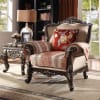Antique Style Exposed Wood Carved Trim Chair by Homey Design - HD-2638-C - Image 1 of 0