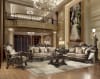 Beige and Cherry Upholstered Chair by Homey Design - HD-2658-C - Image 2 of 0