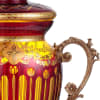 Arc De Cristal URN in Bronze-Amber & Ruby Red-Gold Finish by Homey Design - HD-3016 - Image 2 of 0