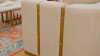Loveseat in White and Gold Finish by Homey Design - HD-3183-L - Image 3 of 0
