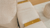Loveseat in White and Gold Finish by Homey Design - HD-3183-L - Image 4 of 0