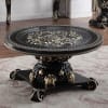 Ebony Black with Antique Gold Finish 3 Piece Occasional Table Set by Homey Design - HD-328B-OT - Image 2 of 0