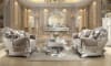 Georgian Traditional Silver Trim Loveseat by Homey Design - HD-372-L - Image 2 of 0