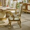 7 Piece Dining Room Set in Gold/Cherry/Pearl Finish by Homey Design - HD-5138-DT - Image 4 of 0