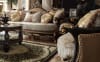 Traditional Upholstery Black and Gold Wood Finish 2 Piece Living Room Set by Homey Design - HD-551 - Image 3 of 0