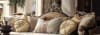 Traditional Upholstery Black and Gold Wood Finish 2 Piece Living Room Set by Homey Design - HD-551 - Image 5 of 0