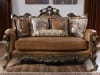 Leather Upholstered Custom Mohawk Loveseat by Homey Design - HD-555-L - Image 1 of 0