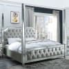 Modern Legacy 6 Piece Canopy Bedroom Set in Mirror Finish by Homey Design - HD-6001 - Image 4 of 0