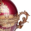 Arc De Cristal Vase in Bronze/Ruby Red/Gold Finish by Homey Design - HD-6026 - Image 2 of 0