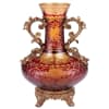 Arc De Cristal Vase in Bronze/Ruby Red/Gold Finish by Homey Design - HD-7015 - Image 1 of 0