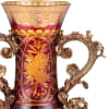 Arc De Cristal Vase in Bronze/Ruby Red/Gold Finish by Homey Design - HD-7015 - Image 2 of 0