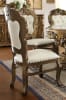 Antique Gold-Tone Finish 5 Piece Dining Room Set by Homey Design - HD-8008-DT - Image 4 of 0
