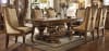Vienna Euro Golden Walnut Finish 7 Piece Dining Room Set by Homey Design - HD-8011-DT - Image 2 of 0