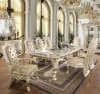 Victorian Carved Belle Silver Finish 7 Piece Dining Room Set by Homey Design - HD-8022-DT - Image 1 of 0
