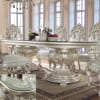 Decorative Double Pedestal 7 Piece Rectangle Dining Room Set by Homey Design - HD-8088-DT - Image 3 of 0