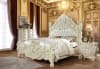 Victorian Carved Frame Tufted Bed by Homey Design - HD-8089-B - Image 2 of 0