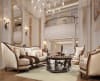 Antique Style Wood Trim Luxury Upholstered Sofa by Homey Design - HD-823-S - Image 2 of 0