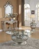 Traditional Silver Finish 3 Piece Occasional Table Set by Homey Design - HD-8908S-OT - Image 2 of 0