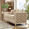 Upholstery Loveseat in Champagne Finish by Homey Design - HD-8911-L - Image 1 of 0