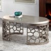 European Style 3 Piece Occasional Table Set in Steel Gray Finish by Homey Design - HD-8912SG-OT - Image 2 of 0