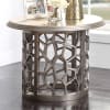European Style 3 Piece Occasional Table Set in Steel Gray Finish by Homey Design - HD-8912SG-OT - Image 3 of 0