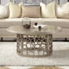Atlantis 3 Piece Occasional Table Set in Champagne Finish by Homey Design - HD-8913C-OT - Image 2 of 0