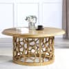 3 Piece Occasional Table Set in Gold Finish by Homey Design - HD-8913G - Image 2 of 0
