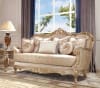 Victorian Design Metallic Antique Gold & Champagne 2 Piece Living Room Set by Homey Design - HD-8925 - Image 4 of 0