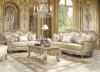Victorian Design Metallic Antique Gold & Champagne Sofa by Homey Design - HD-8925-S - Image 2 of 0