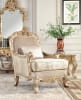 Victorian Design Metallic Antique Gold & Champagne Sofa by Homey Design - HD-8925-S - Image 4 of 0