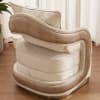 Chair in Cream Fabric with Golden Accent Finish by Homey Design - HD-9003-C - Image 2 of 0