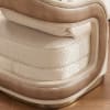 Chair in Cream Fabric with Golden Accent Finish by Homey Design - HD-9003-C - Image 3 of 0