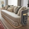 Sofa in Modern Beige and Grey Finish by Homey Design - HD-9008-S - Image 1 of 0