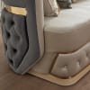 Sofa in Modern Beige and Grey Finish by Homey Design - HD-9008-S - Image 2 of 0