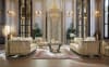 2 Piece Living Room Set in Antique Gold Finish by Homey Design - HD-9011 - Image 1 of 0