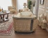 2 Piece Living Room Set in Antique Gold Finish by Homey Design - HD-9011 - Image 4 of 0