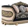 Sofa in Classic Black and Gold&nbsp;Finish by Homey Design - HD-9012-S - Image 2 of 0