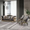 Sofa in Classic Black and Gold&nbsp;Finish by Homey Design - HD-9012-S - Image 3 of 0