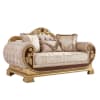 Loveseat in Classic Burgundy and Gold&nbsp;Finish by Homey Design - HD-9016-L - Image 1 of 0