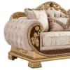 Loveseat in Classic Burgundy and Gold&nbsp;Finish by Homey Design - HD-9016-L - Image 2 of 0