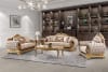 Loveseat in Classic Burgundy and Gold&nbsp;Finish by Homey Design - HD-9016-L - Image 5 of 0