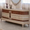 6 Piece Eastern King Bedroom Set in Gold/Cherry/Pearl Finish by Homey Design - HD-9021 - Image 3 of 0