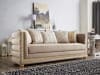 2 Piece Upholstered Living Room Set in Neutral Beige Finish by Homey Design - HD-9040-SET - Image 2 of 0
