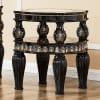 Sofa in Antique Dark Wood with Light Upholstery by Homey Design - HD-9043-S - Image 5 of 0