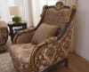 Classic European Armchair in Gold and Brown Finish by Homey Design - HD-9049-C - Image 1 of 0