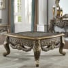 Traditional Perfect Brown with Metallic Antique Gold Finish 3 Piece Occasional Table Set by Homey Design - HD-905BR-OT - Image 3 of 0