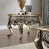 Traditional Perfect Brown with Metallic Antique Gold Finish 3 Piece Occasional Table Set by Homey Design - HD-905BR-OT - Image 4 of 0