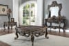 Traditional Cherry with Metallic Antique Gold Highlights Finish 3 Piece Occasional Table Set by Homey Design - HD-905C-OT - Image 2 of 0